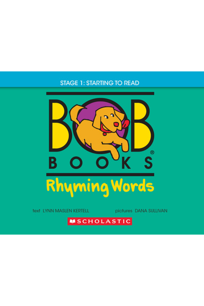 Scholastic Bob Books - Cuvinte care rimează, carte fonetică cu copertă carton...