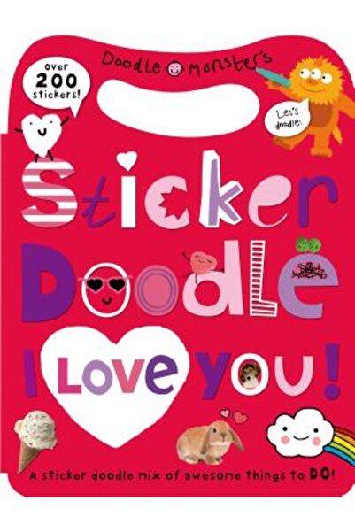 Priddy Books Autocolant Doodle Te iubesc [Cu autocolant(e)]