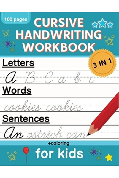 INDEPENDENT CAT Caiet de lucru pentru scrierea cursivă pentru copii: Caiet de...