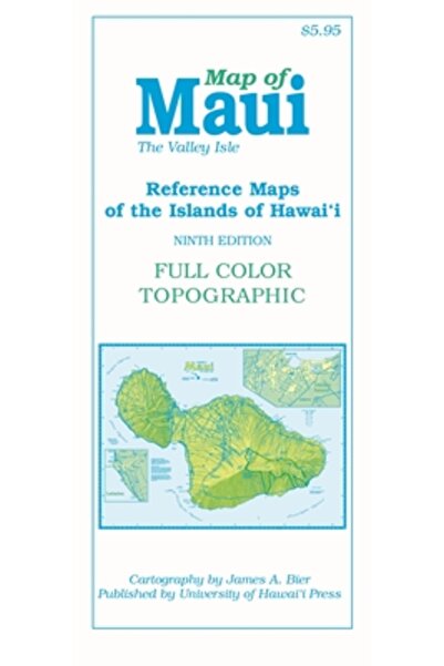 Univ Of Hawaii Pr Harta insulei Maui: Insula Văii, ediția a 9-a