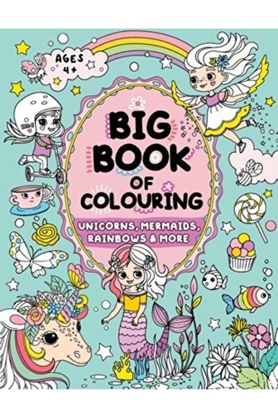 INDEPENDENT CAT Cartea Mare de Colorat pentru Fete: Copii cu Vârsta de 4+