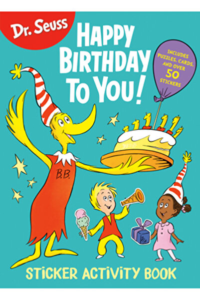 Random House Dr. Seuss: Caiet de activități cu autocolante „La mulți ani”