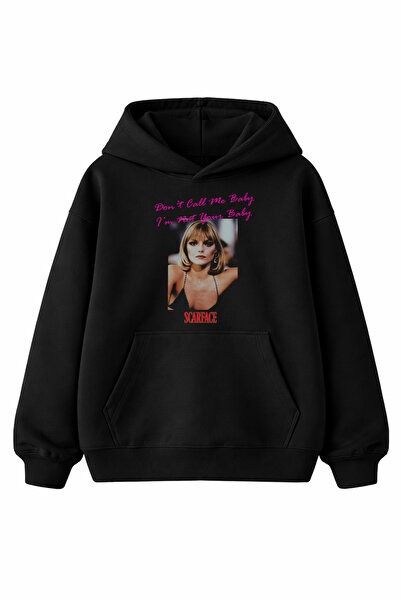 kun inaki Scarface Don't Call Me Baby I'm Not Your Baby Elvira Baskılı Siyah ...