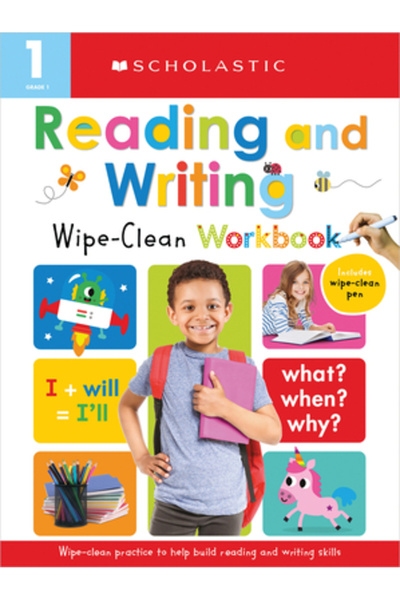 Cartwheel Books Caiet de lucru pentru citire/scriere clasa întâi, cu ștergere...