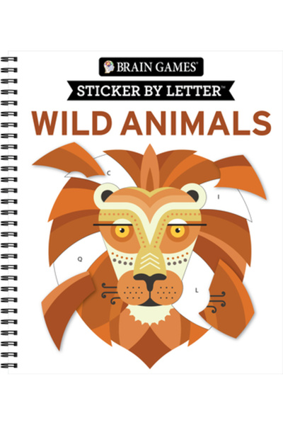Pubn Intl Jocuri Creiere - Autocolant pe Literă: Animale Sălbatice
