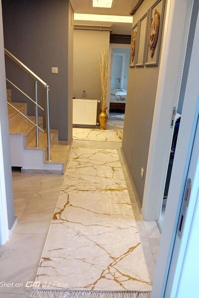 Monnhein Covor de podea – Cu bază anti-alunecare, lavabil, cu textură moale, ...