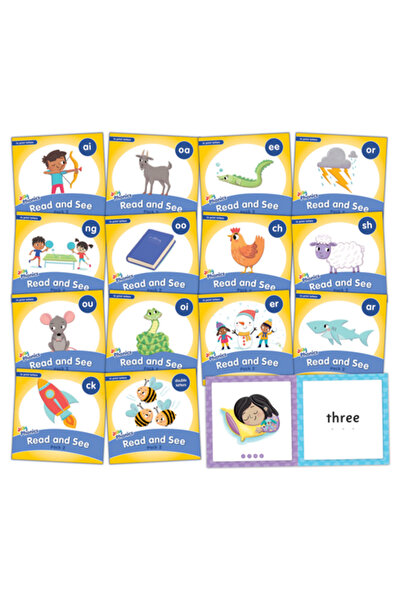 Jolly Learning Ltd Jolly Phonics Read and See, Pachet 2: Scrisori tipărite (E...