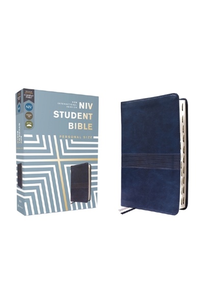 Zondervan Biblia Niv pentru studenți, mărime personală, textură din piele moa...