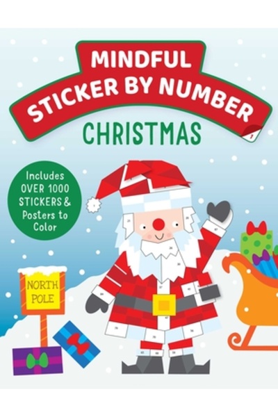 Insight Kids Autocolant conștient după număr: Crăciun: (Cărți cu autocolante ...