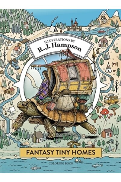 INDEPENDENT CAT Carte de colorat cu căsuțe mici din fantezie