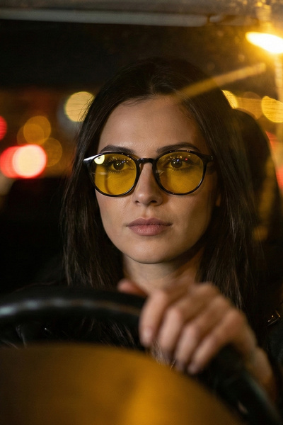 sun factory Antifar Unisex Night Driving Glasses 1373 C0101