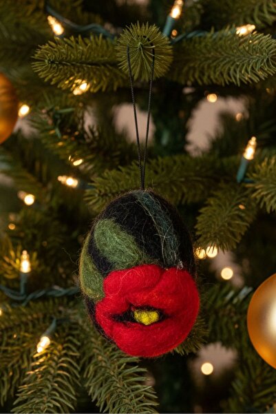 Uretti - Tülin 3528 7008 Handmade Felt on Egg Foam Black Christmas Ornament /...