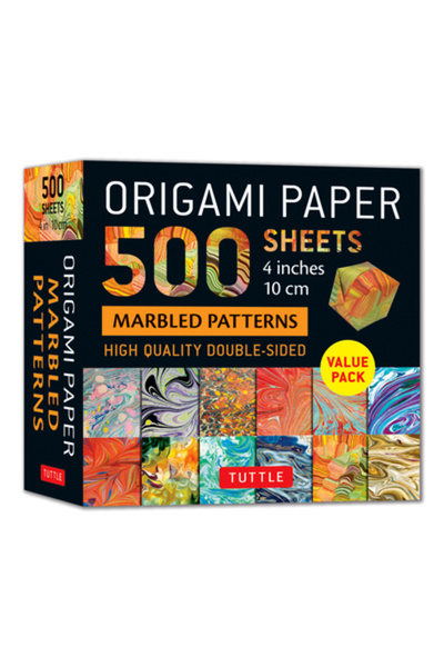 Tuttle Pub Hârtie Origami 500 Coli Modele Marmorate 4 (10 CM)