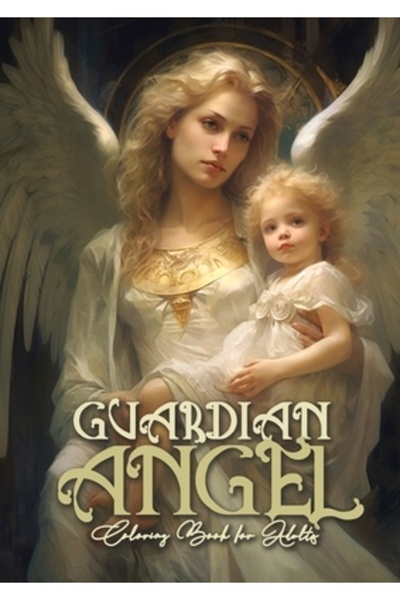 INDEPENDENT CAT Carte de colorat cu îngeri păzitori pentru adulți: Carte de c...