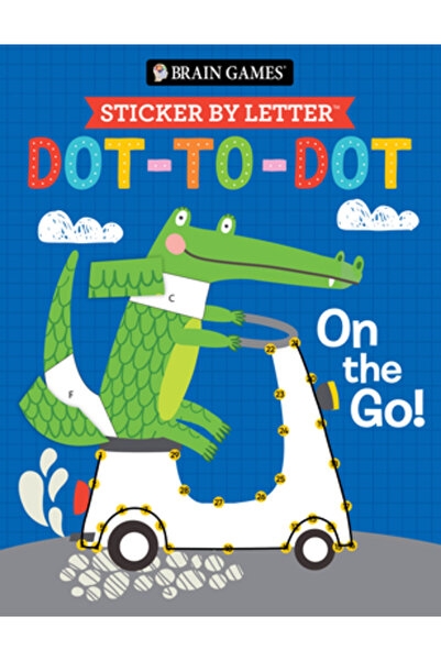 Pubn Intl Jocuri Creiere - Autocolant după Literă - Dot-To-Punct: Din Mers!