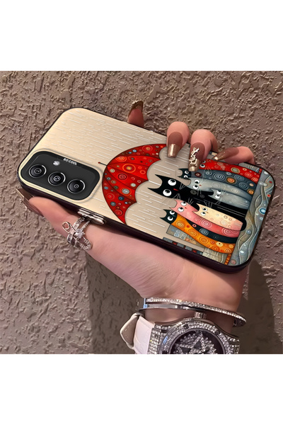 Hontinga حافظة هاتف متوافقة مع هاتف سامسونج جالاكسي A24، حافظة صلبة مقاومة لل...