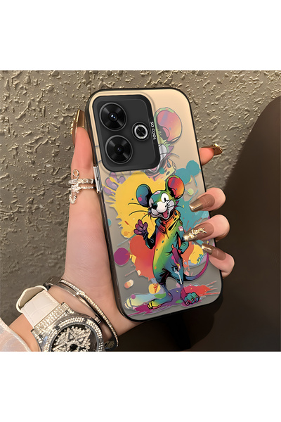 Hontinga حافظة متوافقة مع هاتف Redmi 13X، حافظة هاتف صلبة مضادة للسقوط، فن ال...