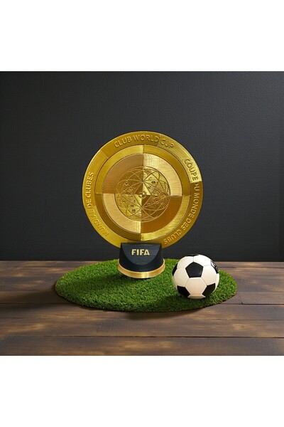 FIGURİFY Fıfa Kulüpler Dünya Kupası – Isme Özel Yazılı Futbol Ödül Kupası - 35 CM