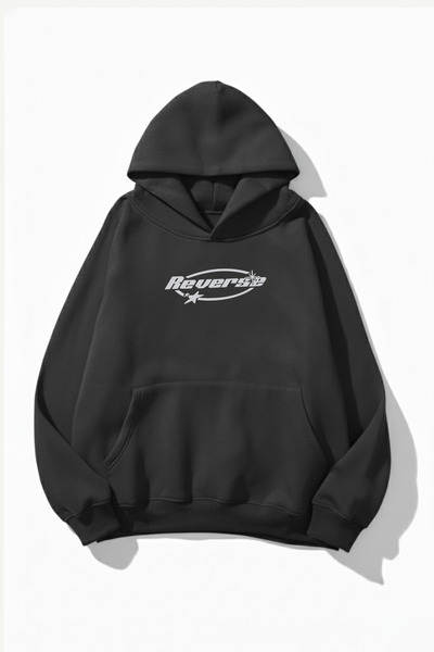 uyguntarz Unisex Soft Textured Reverse Digital Printed Design Oversized 3 Thr...