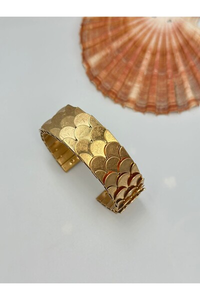 BYYEŞO Kabartmalı Pul Çelik Kelepçe