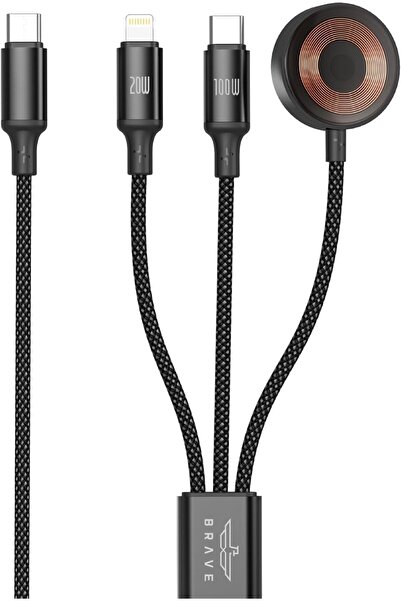 Genericc BRAVE Trivolt 3-in-1 Fast Charging Cable 100W