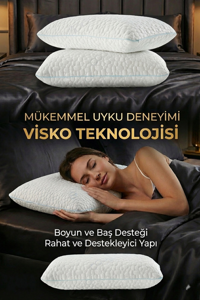 IRK Markacity m Ortopedik Visco Yastık CoolAktive Serinletici Etkili (40x60)-...