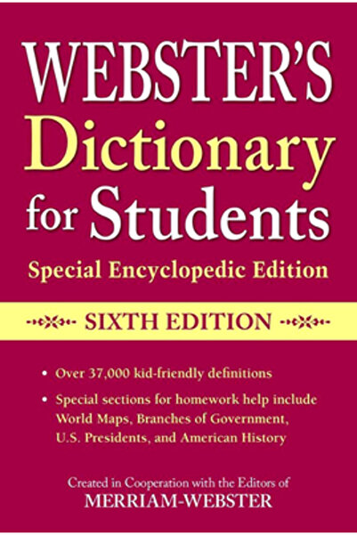 Merriam Webster Inc Dicționar Webster pentru studenți, ediție enciclopedică s...
