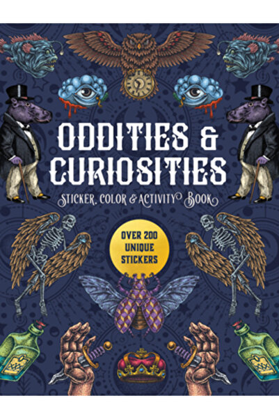 Chartwell Books Oddities & Curiosities Sticker, Color & Activity Book: Over 200 Unique Stickers
