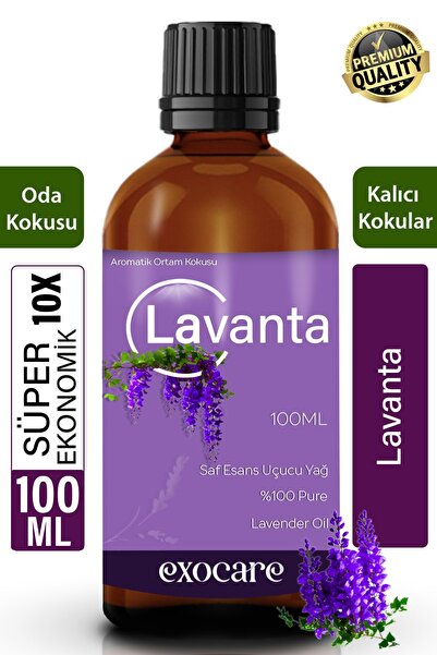 exocare Lavanta Esansiyel Koku Yağı Buhurdanlık Difüzör Esansı oda parfümü ba...