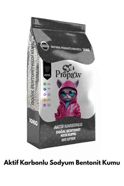 Animaire Propaw Ekstra Topaklanan, kokusuz aktif karbonlu sodyum bentonit ked...