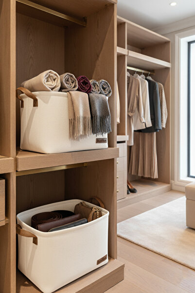 LUXWAY HOME 2`li Büyük Boy Dolap İçi Çamaşır Çocuk Odası Oyuncak Düzenleyici ...