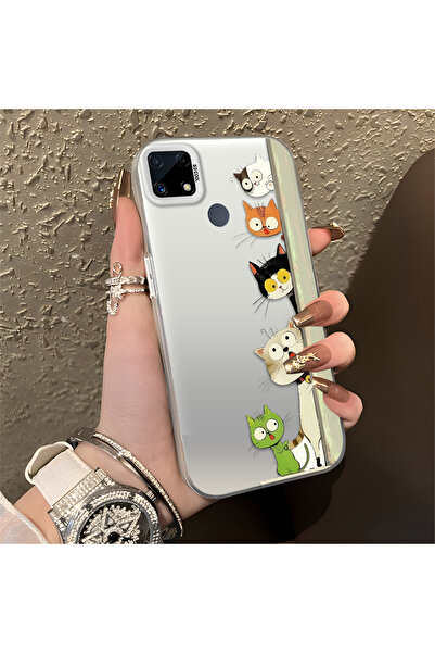 Hontinga حافظة متوافقة مع هاتف Realme C25S، حافظة هاتف صلبة مضادة للسقوط، حاف...