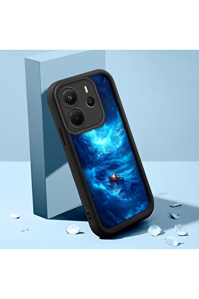 Hontinga حافظة هاتف من السيليكون الناعم المتوافقة مع هاتف Redmi Note 14 مضادة...