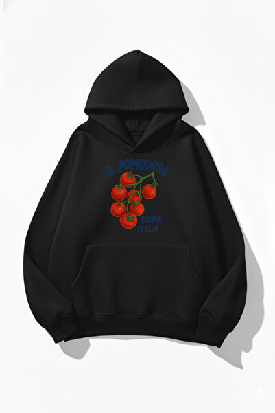 uyguntarz Hanorac unisex cu textura moale iL Pomodoro ROma Italia cu imprimeu...