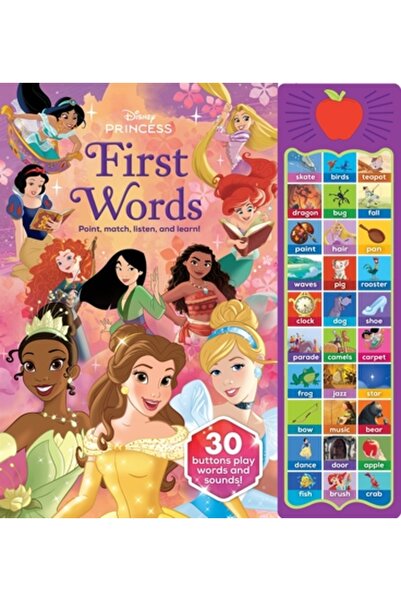 pi kids Prințesa Disney: Primele cuvinte: Arată, potrivește, ascultă și învață!