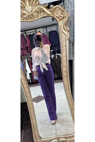 Mintaş İspanyol keten pantolon