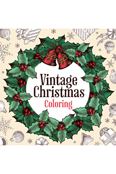 New Seasons Planșe de colorat de Crăciun vintage (Carte de colorat cu amintiri)