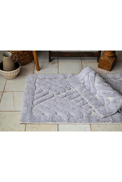 Apricitas HOME Tile grey bathroom mat 60x100 cm / 50x60 cm