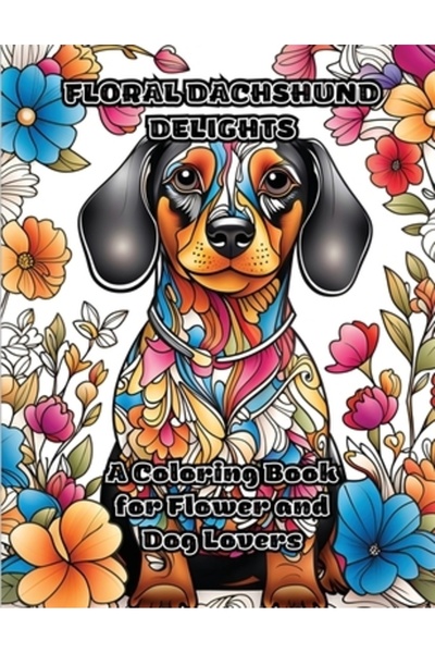 INDEPENDENT CAT Floral Dachshund Delights: O carte de colorat pentru iubitori...