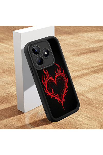 Hontinga حافظة هاتف من السيليكون الناعم المتوافقة مع هاتف Realme C53 مضادة لل...