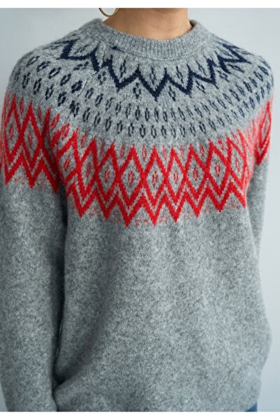 Serpirella Butik Retro Pattern Sweater