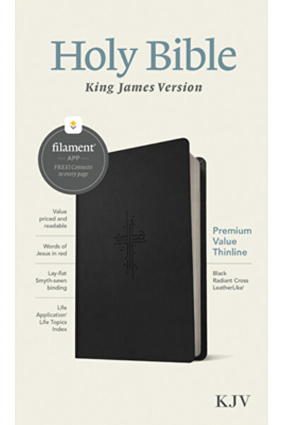 Tyndale House Publ Biblia KJV Premium Value Thinline, ediție cu filament (lit...