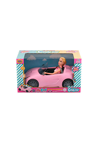 oydaş oyuncak Cindy Car Bebekli Spor Araba, Kız Çocuk Oyuncağı