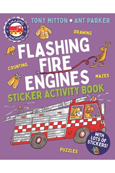 KINGFISHER Caiet de activități cu autocolante Mașini uimitoare care clipesc M...