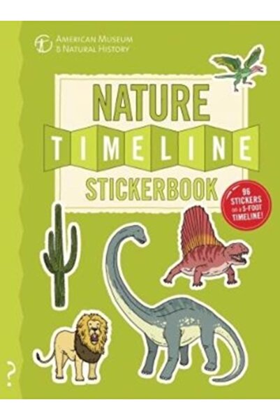 What On Earth Pub Ltd Cartea cu stickere Cronologia Naturii: De la bacterii l...