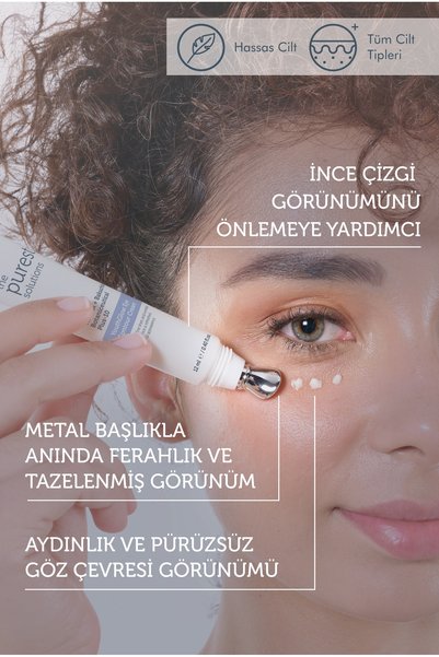 The Purest Solutions Cilt ve Göz Çevresi Bakım Seti, Retinol, Adenozin, Peptid İçeren, Kırışıklık Karşıtı Bakım,3'lü Set