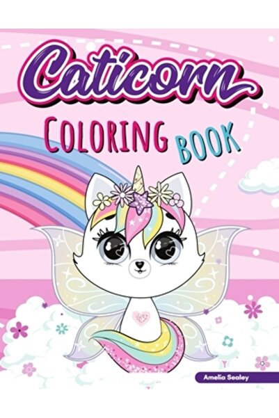 Grin Pub Carte de colorat Caticorn: Carte de colorat adorabilă cu pisică unic...