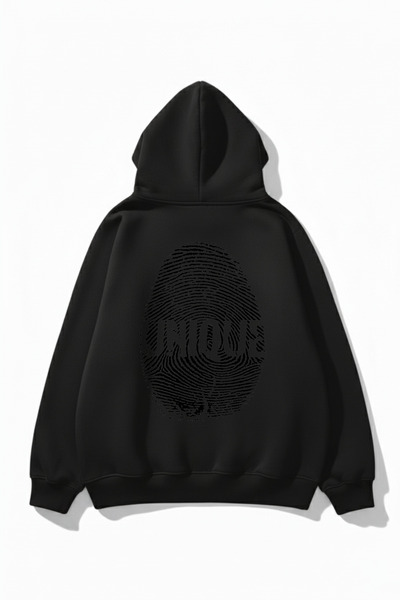 uyguntarz Unisex Soft Textured Unique Fingerprint Printed Design Oversized 3 ...