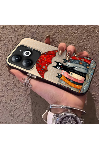 Hontinga حافظة هاتف متوافقة مع هاتف Infinix Hot 40i، حافظة صلبة مقاومة للصدما...