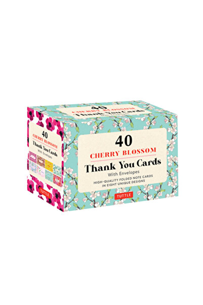 Tuttle Pub Cherry Blossoms 40 Thank You Cards with Envelopes: 40 Blank Cards ...